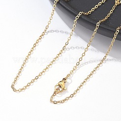 Ion Plating(IP) Trendy Unisex 304 Stainless Steel Cable Chain Necklaces&nbsp;NJEW-M047-02