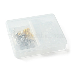 12Pcs 3 ColorS Brass Screw On Clip-on Earring Findings&nbsp;KK-FS0001-32