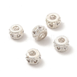 Rack Plating Brass Cubic Zirconia Beads&nbsp;KK-G457-03S-02
