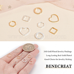 80Pcs 8 Style Brass Linking Rings&nbsp;KK-FH0005-70