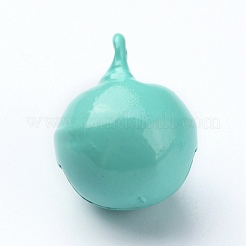 Baking Paint Brass Bell Pendants&nbsp;KK-WH0044-35A