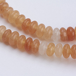 天然＆合成混合石ビーズ連売り  ロンデル  4.5~5x2~2.5mm  穴：0.8mm  約162~166個/連  15.1インチ〜15.3インチ（38.5~39cm）&nbsp;G-P354-M-4x2mm