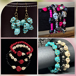 60Pcs Synthetic Turquoise Beads Strands&nbsp;TURQ-BM0001-04