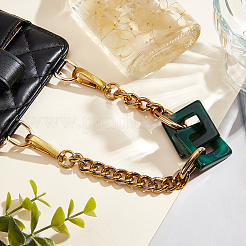 Acrylic Square Link Chain Bag Handles&nbsp;FIND-WH0135-36