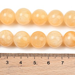 Natural Yellow Jade Graduated Beads Strands&nbsp;GG-CBA2AE1-A02