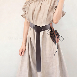 1Pc Viking PU Leather Drawstring Wallets with Antique Bronze Tone Iron Rives&nbsp;AJEW-CL0003-68A