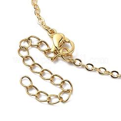 Alloy Cloud & Glass Teardrop Pendant Necklaces with 304 Stainless Steel Chains&nbsp;NJEW-TA00098