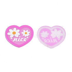 Transparent Printed Acrylic Cabochons&nbsp;TACR-N016-02