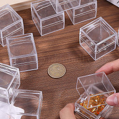 20Pcs Transparent Plastic Ring Viewer Magnifier Boxes&nbsp;CON-CA0001-030