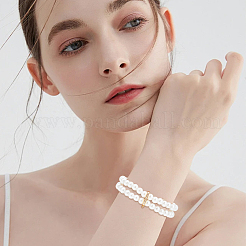 2Pcs 2 Colors Platinum Plated 925 Sterling Silver Rhinestone Twister Clasps&nbsp;STER-UN0001-05