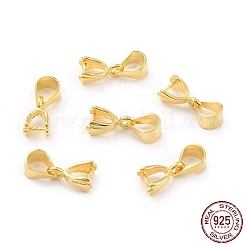 925スターリングシルバーアイスピック・ピン・ベイル  18KGP本金メッキ  8x5x3.4mm  ピン：0.1mm&nbsp;STER-Z001-015G