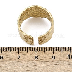 304ステンレススチールカフリング  イオンプレーティング（ip）  18KGP本金メッキ  13.5mm&nbsp;RJEW-D332-012H-G