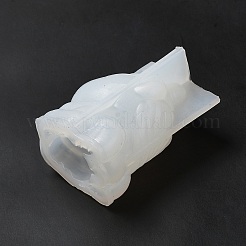 3D ユニコーンディスプレイ装飾シリコンモールド  レジン型  UVレジン用  エポキシ樹脂工芸品作り  ホワイト  50x41x80mm&nbsp;DIY-L071-09