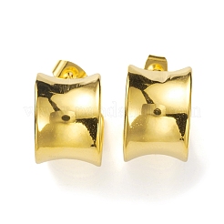 Ion Plating(IP) 304 Stainless Steel Round Stud Earrings&nbsp;EJEW-K244-08G