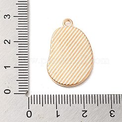 合金エナメルチャーム  ライトゴールド  時計の魅力  ホワイト  27.5x17x2mm  穴：1.6mm&nbsp;ENAM-E064-19KCG