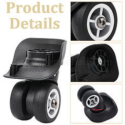 4Pcs ABS Plastic Replacement Luggage Wheel&nbsp;KY-WR0001-12A