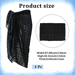 Rectangle Polyester Beach Wrap Dress&nbsp;AJEW-WH20006-182B