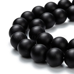 Natural Black Onyx Beads Strands&nbsp;X-G-Z024-01A