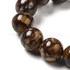 天然のアフリカオパールビーズ連売り  ラウンド  10~10.5mm  穴：1.4mm  約37個/連  15.16''（38.5センチメートル）&nbsp;G-H298-A11-04