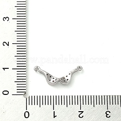 Brass Micro Pave Cubic Zirconia Pendants&nbsp;KK-H455-18P