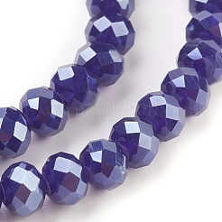 Electroplate Glass Beads Strands&nbsp;GLAA-K027-PL-A06