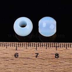 オパライトヨーロッパビーズ  スムーズなラウンド  大穴ビーズ  10x8.5mm  穴：4mm&nbsp;G-Q607-02A