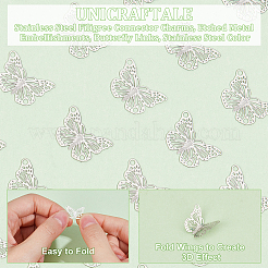 100Pcs 304 Stainless Steel Filigree Connector Charms&nbsp;STAS-UN0057-14