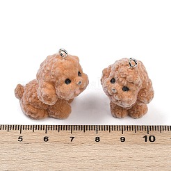 Flocky Resin Pendants&nbsp;FIND-A052-06K