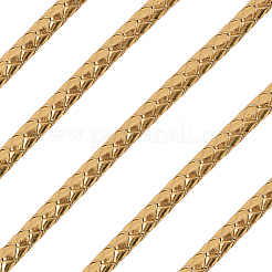 5M Braided Round PU Leather Jewelry Cord&nbsp;OCOR-GF0004-96B-03