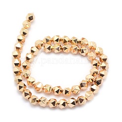 Electroplate Non-magnetic Synthetic Hematite Beads Strands&nbsp;G-L485-07A-LG