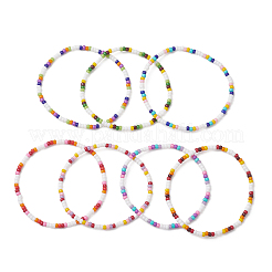 7Pcs Glass Seed Beads Stretch Bracelets for Women&nbsp;BJEW-MZ00278