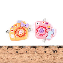 Opaque Resin Connector Charms&nbsp;RESI-N050-16P