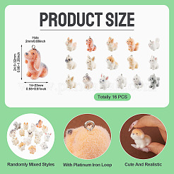 Resin Flocking Dog Pendants&nbsp;RESI-TAC0012-21