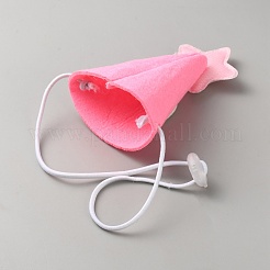Number 9 Non-woven Fabrics Glitter Powder Pet Birthday Hats&nbsp;AJEW-WH0481-70J