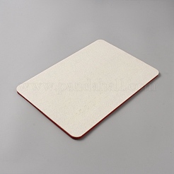 フェルトビーズデザインボード  DIY ビーズジュエリーブレスレットとアンクレット作成トレイ  長方形  レッド  200x290x6mm&nbsp;DIY-WH0419-98C-02
