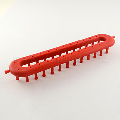 糸コード編み機用のプラスチックリリヤン織機  レッド  25.5x5x3cm&nbsp;TOOL-R074-05