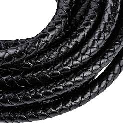 Braided Leather Cord with Core&nbsp;WL-F009-B02-8mm