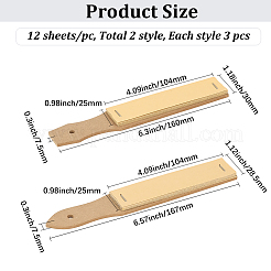 6Pcs 2 Styles Sandpaper File with Wood Pencil Sandpaper Board&nbsp;TOOL-GF0003-58