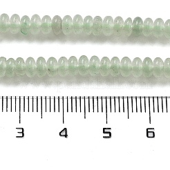 天然石グリーンアベンチュリンビーズ連売り  ロンデル  4~4.5x2~2.5mm  穴：1mm  約157~162個/連  15.16~15.55''（38.5~39.5センチメートル）&nbsp;G-K343-C21-01