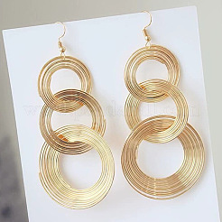 Retro Alloy Multilayer Ring Dangle Earrings&nbsp;FS-WG10A8D-01