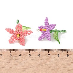 Glass Seed Beaded Pendants&nbsp;PALLOY-MZ01283