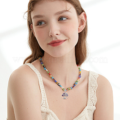 24Pcs 4 Styles Natural Amethyst & Rose Quartz Chip Alloy European Dangle Charms&nbsp;G-HY0001-17