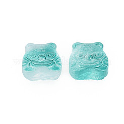 Two Tone Transparent Spray Painted Glass Beads&nbsp;GLAA-T022-22-C02