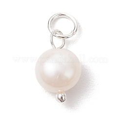 Natural Cultured Freshwater Pearl Two Sides Polished Charms&nbsp;PALLOY-JF04036-02