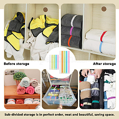 100個 2スタイル ポリエステル伸縮性ロールアップ収納ベルト  プラスチック留め具付きドレス収納ケース  ミックスカラー  245~330x19~19.5x0.7~.8mm&nbsp;AJEW-FG0005-29
