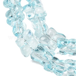 Transparent Glass Beads Strands&nbsp;GL-CBAAE04-01C
