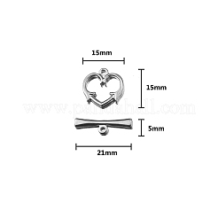 304 Stainless Steel Toggle Clasps&nbsp;PW-WG419A3-03