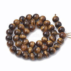 Natural Tiger Eye Beads Strands&nbsp;G-S333-10mm-001