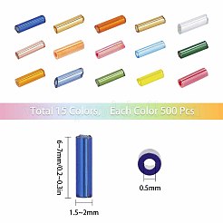 Glass Bugle Beads&nbsp;SEED-SC0001-01