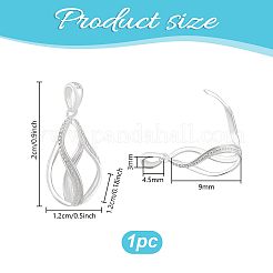 1Pc 925 Sterling Silver Bead Cage Pendants&nbsp;STER-PH0004-18